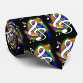 カラフルな音楽的なカスタムなタイ ネクタイ (ロール)
