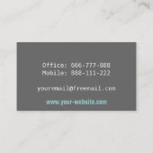 カラフルな音波、DJ、DJ 名刺 (裏面)