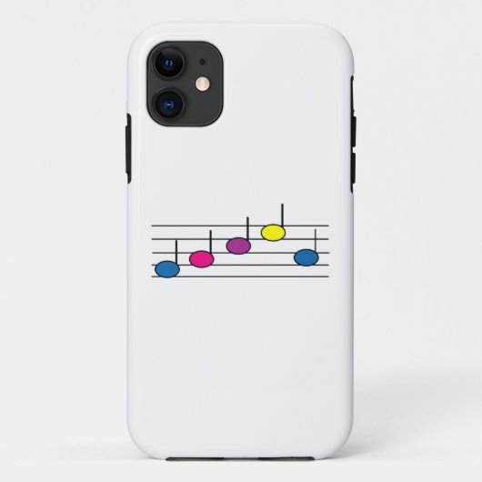 カラフルな音符のモダンパターン Case-Mate iPhoneケース (裏面)