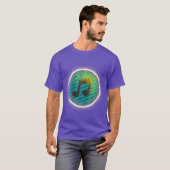 カラフルな音符の音楽好きの人への誕生日プレゼントにヴィンテージ Tシャツ (正面フル)
