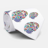カラフルな頭脳 ネクタイ (ロール)