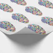 カラフルな頭脳 ラッピングペーパー (角)