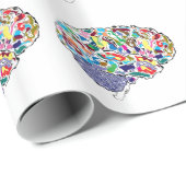 カラフルな頭脳 ラッピングペーパー (ロールコーナー)