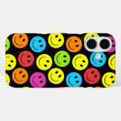 カラフルな顔のパターン Case-Mate iPhoneケース (裏面 (横))