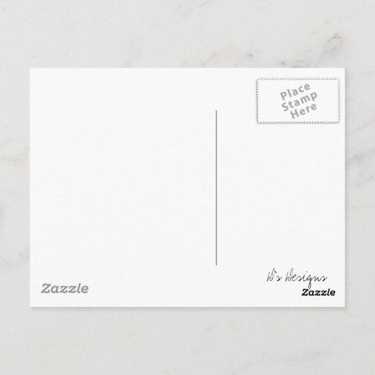 カラフルな顔 ポストカード (裏面)