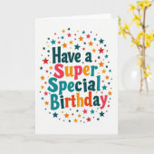 カラフルな願い 誕生日カード カード (黄色い花)