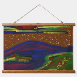 カラフルな風景タペストリーアート 吊り下げ型タペストリー