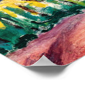 カラフルな風景画 ポスター (角)