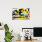 カラフルな風景画 ポスター (ホームオフィス)