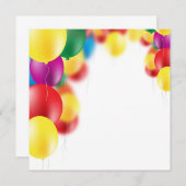 カラフルな風船の背景 (正面/裏面)