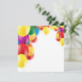 カラフルな風船の背景 (スタンド正面)