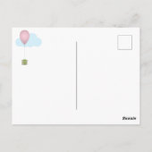 カラフルな風船の誕生日ポストカード ポストカード (裏面)