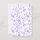 カラフルな風船の誕生日 サンキューカード (裏面)