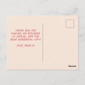 カラフルな風船 子供の誕生日写真 ありがとうございます ポストカード (裏面)