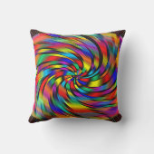 カラフルな風車の枕 クッション (裏面)