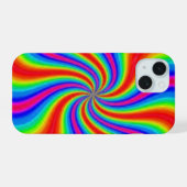 カラフルな風車  iPhone 15ケース (裏面横)