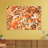 カラフルな飛沫　XLVII - アクション・ペインティング - キャンバスプリント (インサイチュ (リビング))