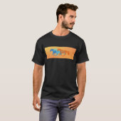 カラフルな馬たち Tシャツ (正面フル)