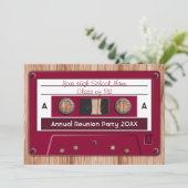 カラフルな高校同窓会パーティー 招待状 (スタンド正面)