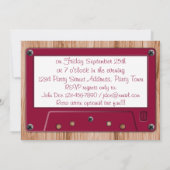 カラフルな高校同窓会パーティー 招待状 (裏面)