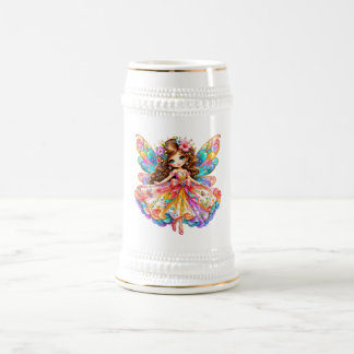 カラフルな魔法の妖精のデジタルクリップアート - かわいいファンタジー ビールジョッキ