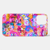 カラフルな魔法の抽象的な花 Case-Mate iPhoneケース (裏面 (横))