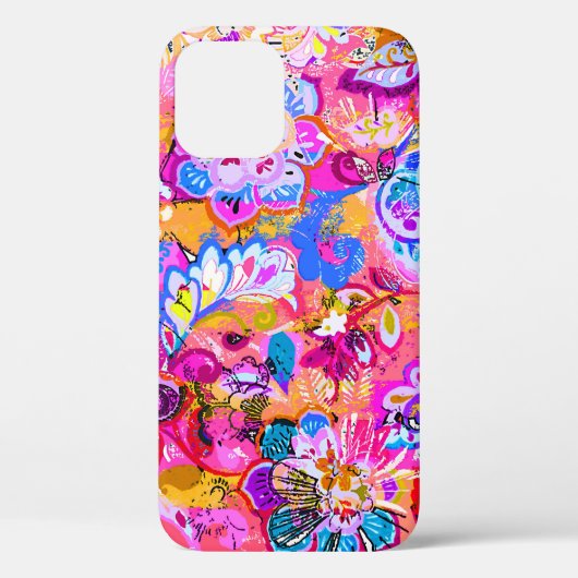 カラフルな魔法の抽象的な花 Case-Mate iPhoneケース (裏面)