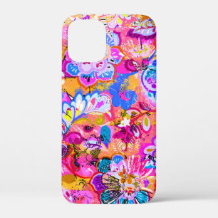 カラフルな魔法の抽象的な花 iPhone 12 MINI ケース