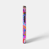 カラフルな魔法の抽象的な花 iPhoneケース (左側面)