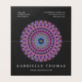 カラフルな魔法の曼荼羅 名刺 (外部フラット)