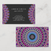カラフルな魔法の曼荼羅 名刺 (正面/裏面)