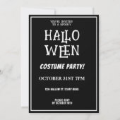 カラフルな魔法使いのハロウィンパーティー 招待状 (裏面)