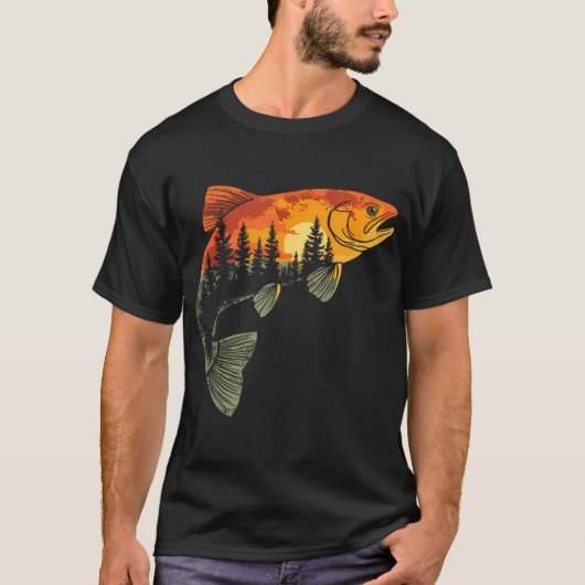 カラフルな魚たち Tシャツ (正面)