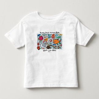 カラフルな魚の友人 トドラーTシャツ
