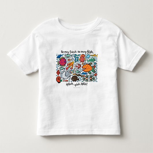 カラフルな魚の友人 トドラーTシャツ (正面)