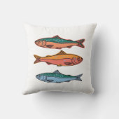 カラフルな魚 クッション (裏面)