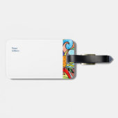 カラフルな魚 ラゲッジタグ (裏面横)