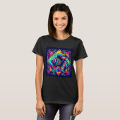 カラフルな魚 Tシャツ (正面フル)