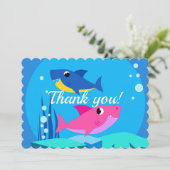 カラフルな鮫のサンキューカード サンキューカード (スタンド正面)