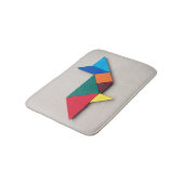 カラフルな鮫のタングラム バスマット (アングル)