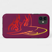 カラフルな鮫の芸術のiPhoneの箱 Case-Mate iPhoneケース (裏面(横))