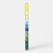 カラフルな鳥のアート ニワトリ iPhoneケース (左側面)