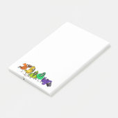 カラフルな鳥のメモ帳 ユニーク ポストイット (アングル)