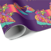 カラフルな鳥の包装紙 ラッピングペーパー (ロールコーナー)