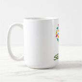 カラフルな鳥の木 コーヒーマグカップ (左)
