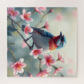カラフルな鳥の花のジグソーパズル ジグソーパズル (横)