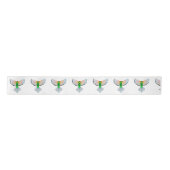 カラフルな鳥の飛行- サテンリボン (正面)