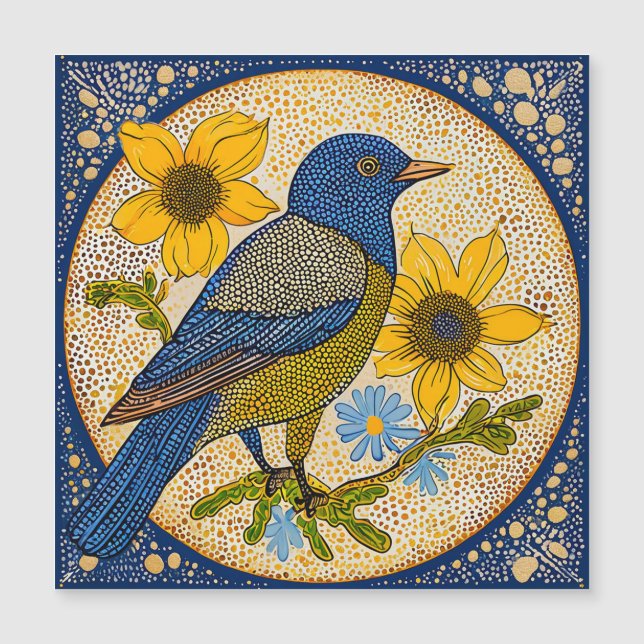 カラフルな鳥 (正面)