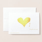 カラフルな鳥 オールオケージョン カスタムテキスト リアル 箔カード (裏面封筒付き)