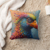 カラフルな鳥 クッション (ブランケット)